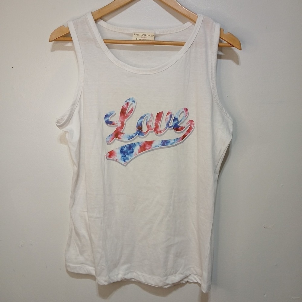 Bobbie Brooks Size Small Patriotic Love Tank Top NWOT!